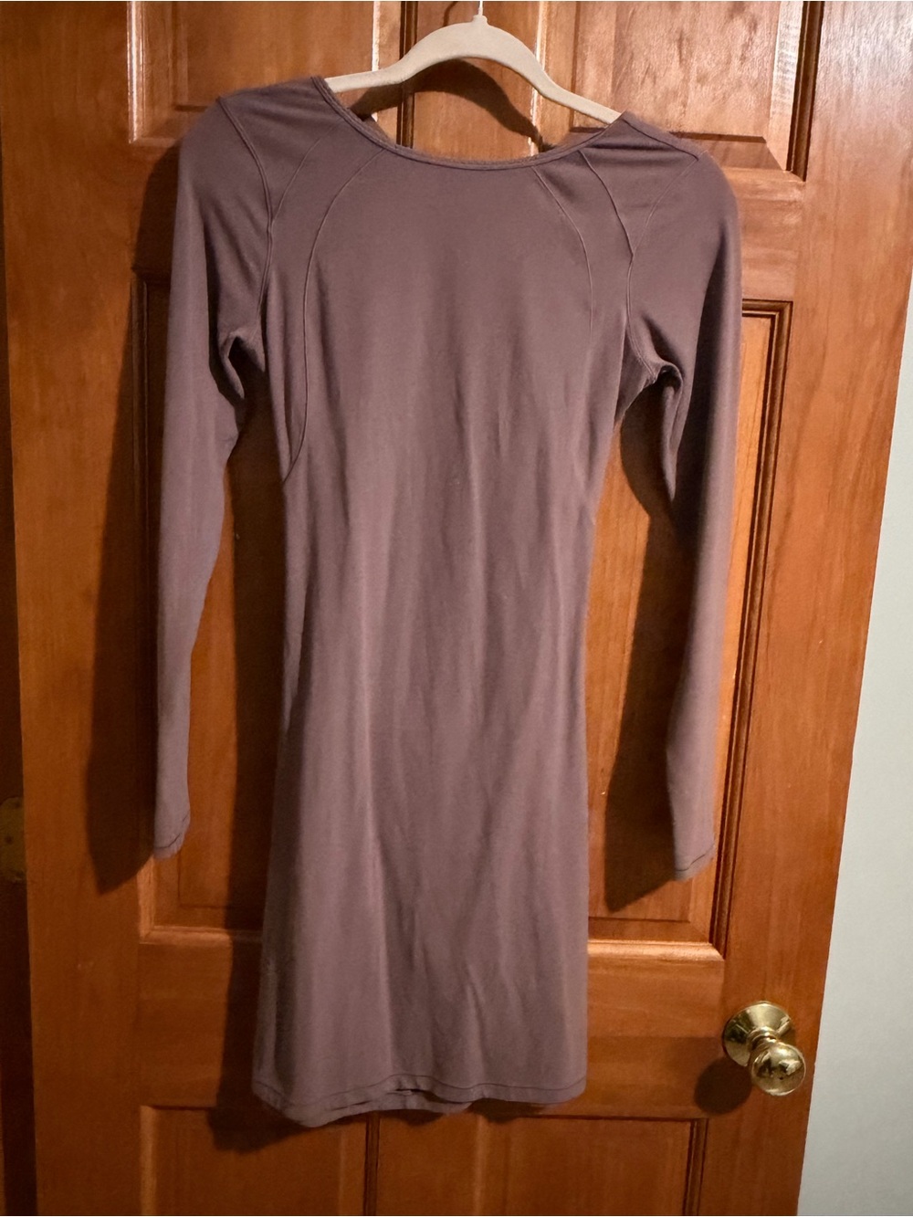 LULULEMON lLong Sleeve Bodycon Dress in Mauve